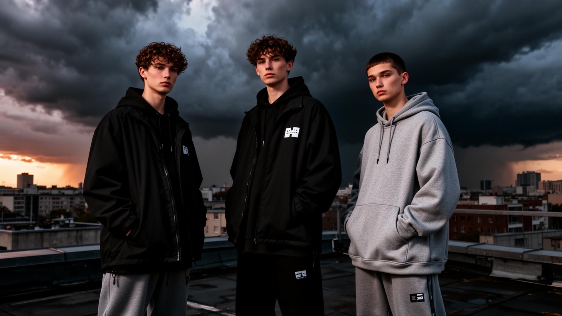 Lifestyle urbano — Sweet Storm moda oversize unisex